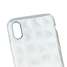 Geometric Back Case priekš Samsung Galaxy A7 (2018) A750 - Caurspīdīgs - silikona aizmugures apvalks (bampers, vāciņš, ultra slim TPU silicone case cover, bumper)