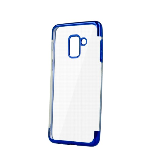 Plating Soft TPU Back Case priekš Samsung Galaxy J4 Plus J415 - Zils - silikona aizmugures apvalks (bampers, vāciņš, slim TPU silicone case shell cover, bumper)