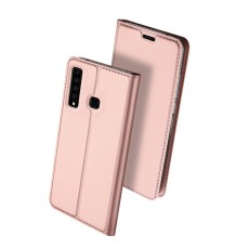 Dux Ducis Skin Pro series priekš Samsung Galaxy A9 (2018) A920 - Rozā Zelts - sāniski atverams maciņš ar magnētu un stendu (ādas maks, grāmatiņa, leather book wallet case cover stand)