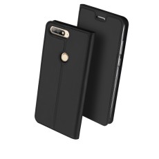 Dux Ducis Skin Pro series priekš Huawei Honor 7A / Y6 Prime (2018) - Tumši Pelēks - sāniski atverams maciņš ar magnētu un stendu (ādas maks, grāmatiņa, leather book wallet case cover stand)