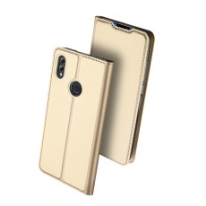 Dux Ducis Skin Pro series для Huawei Honor 8X - Золотистый - чехол-книжка с магнитом и стендом / подставкой (кожаный чехол-книжка, leather book wallet case cover stand)