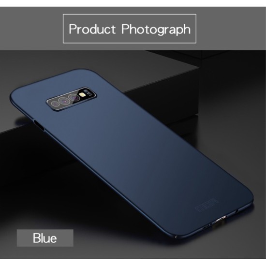 MOFI Shield Slim Plastic Phone Casing priekš Samsung Galaxy S10e / S10e EE G970 - Zils - matēts plastikas aizmugures apvalks (bampers, vāciņš, slim silicone cover shell, bumper)