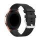 20mm Silicone Watch Bracelet - Melns - silikona siksniņas (jostas) priekš pulksteņiem