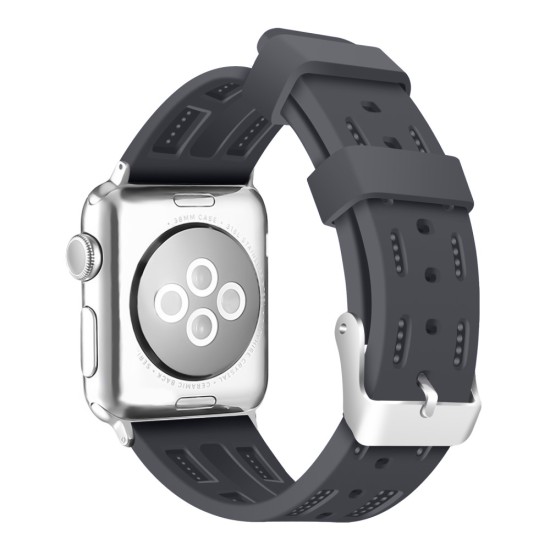 Soft Silicon Adjustable Watch Band для Apple Watch 42 / 44 / 45 mm / Ultra 49 mm - Серый - силиконовый ремешок для часов