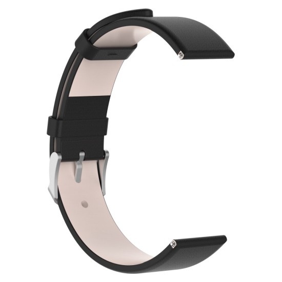 20mm Genuine Leather Watch Band - Чёрный - ремешок для часов из натуральной кожи