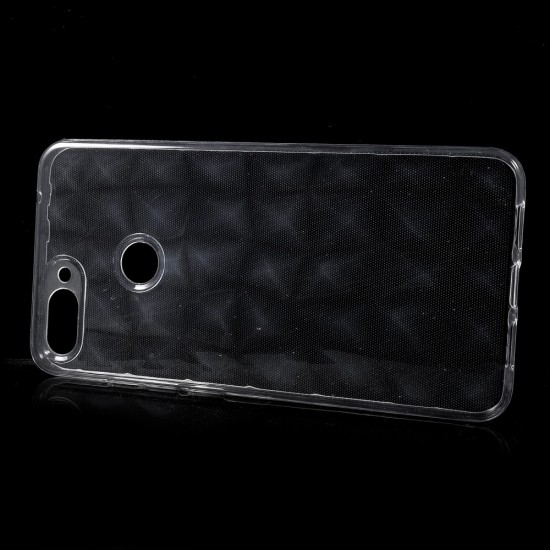 3D Diamond Back Case priekš Xiaomi Mi 8 Lite - Caurspīdīgs - silikona aizmugures apvalks (bampers, vāciņš, ultra slim TPU silicone case cover, bumper)
