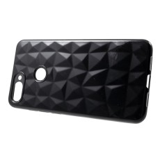 3D Diamond Back Case priekš Xiaomi Mi 8 Lite - Melns - silikona aizmugures apvalks (bampers, vāciņš, ultra slim TPU silicone case cover, bumper)