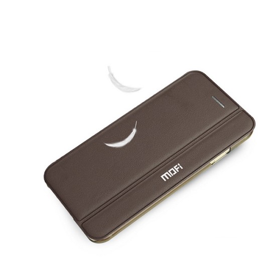 Mofi Genuine Leather series Apple iPhone 6 / 6S Plus - Brūns - dabīgās ādas maciņš sāniski atverams ar stendu (maks, grāmatiņa, genuine leather book wallet case cover stand)