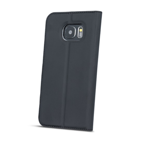 Smart Look Case priekš Sony Xperia 10 I4113 / I4193 - Melns - sāniski atverams maciņš ar stendu un lodziņu (ādas maks, grāmatiņa, leather book wallet case cover stand)