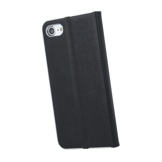 Smart Venus Book Case priekš Sony Xperia 10 I4113 / I4193 - Melns - sāniski atverams maciņš ar stendu (ādas maks, grāmatiņa, leather book wallet case cover stand)