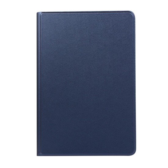 PU Leather Protection Smart Case with Stand priekš Apple iPad mini 5 (2019) / mini 4 (2015) - Tumši Zils - sāniski atverams maciņš ar stendu (ādas maks, grāmatiņa, leather book wallet case cover stand)