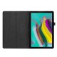 Litchi Texture Leather Stand Protective Case priekš Samsung Galaxy Tab A 10.1 (2019) T510 / T515 - Melns - sāniski atverams maciņš ar stendu