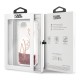 Karl Lagerfeld Signature Liquid Glitter series KLHCI8SGPI priekš Apple iPhone 7 / 8 / SE2 (2020) / SE3 (2022) - Rozā Zelts - plastikāta aizmugures apvalks / bampers-vāciņš