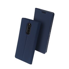 Dux Ducis Skin Pro series priekš Sony Xperia 1 J9110 - Tumši Zils - sāniski atverams maciņš ar magnētu un stendu (ādas maks, grāmatiņa, leather book wallet case cover stand)