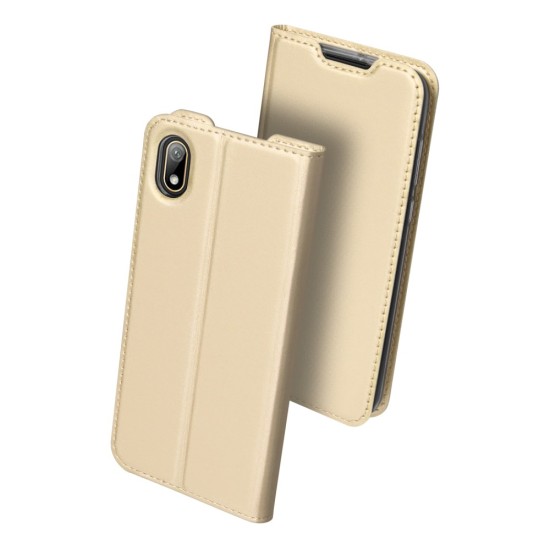 Dux Ducis Skin Pro series priekš Huawei Y5 (2019) / Honor 8s - Zelts - sāniski atverams maciņš ar magnētu un stendu (ādas maks, grāmatiņa, leather book wallet case cover stand)