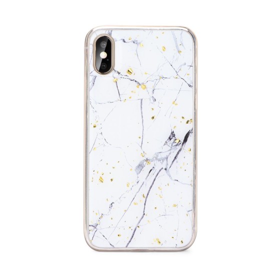 Forcell Marble Back Case priekš Apple iPhone 11 Pro Max - Balts Marmors - aizmugures maciņš / apvalks no epoksīda sveķiem