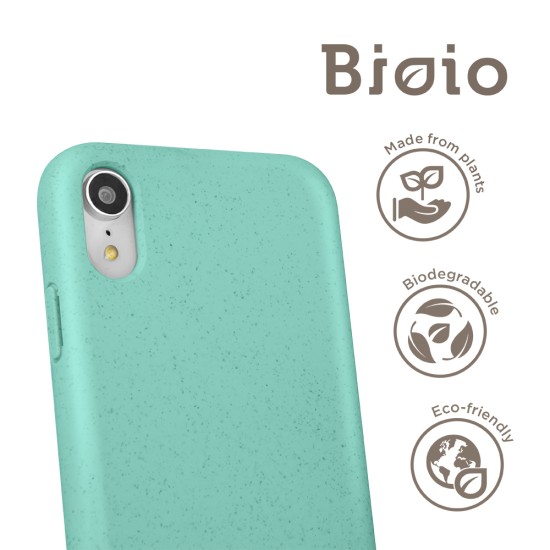 Forever Bioio Organic Back Case priekš Samsung Galaxy S10 G973 - Tirkīzs - matēts silikona aizmugures apvalks / vāciņš no bioloģiski sadalītiem salmiem