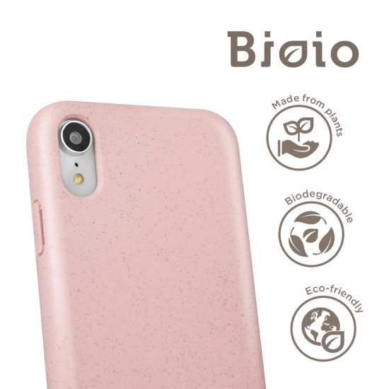 Forever Bioio Organic Back Case priekš Samsung Galaxy S10 G973 - Rozā - matēts silikona aizmugures apvalks / vāciņš no bioloģiski sadalītiem salmiem