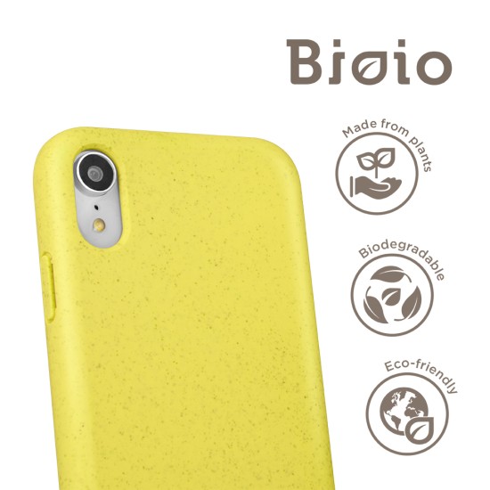 Forever Bioio Organic Back Case priekš Samsung Galaxy S10e / S10e EE G970 - Dzeltens - matēts silikona aizmugures apvalks / vāciņš no bioloģiski sadalītiem salmiem