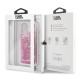 Karl Lagerfeld Glitter Floatting Charms series Back Case KLHCN58ROPI priekš Apple iPhone 11 Pro - Sārts - silikona-plastikāta aizmugures apvalks / maciņš