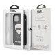 Karl Lagerfeld Silicone Iconic series KLHCN58SLFKBK priekš Apple iPhone 11 Pro - Melns - silikona aizmugures apvalks (bampers, vāciņš, slim TPU case cover, bumper)