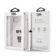 Karl Lagerfeld Silicone Iconic series KLHCN65SLFKPI priekš Apple iPhone 11 Pro Max - Rozā - silikona aizmugures apvalks (bampers, vāciņš, slim TPU case cover, bumper)