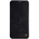 NILLKIN Qin Series Card Holder Leather Flip Case priekš Apple iPhone 11 Pro Max - Melns - sāniski atverams maciņš (ādas maks, grāmatiņa, leather book wallet case cover)