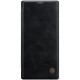 NILLKIN Qin Series Card Holder Leather Flip Case priekš Samsung Galaxy Note 10 N970 - Melns - sāniski atverams maciņš (ādas maks, grāmatiņa, leather book wallet case cover)