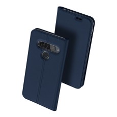 Dux Ducis Skin Pro series priekš LG G8s ThinQ G810 - Tumši Zils - sāniski atverams maciņš ar magnētu un stendu (ādas maks, grāmatiņa, leather book wallet case cover stand)