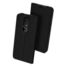 Dux Ducis Skin Pro series priekš Nokia 4.2 - Melns - sāniski atverams maciņš ar magnētu un stendu (ādas maks, grāmatiņa, leather book wallet case cover stand)
