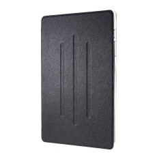 (prece ar defektu) Silk Texture Stand Leather Tablet Protective Case priekš Samsung Galaxy Tab S6 T860 / T865 - Melns - sāniski atverams maciņš ar stendu
