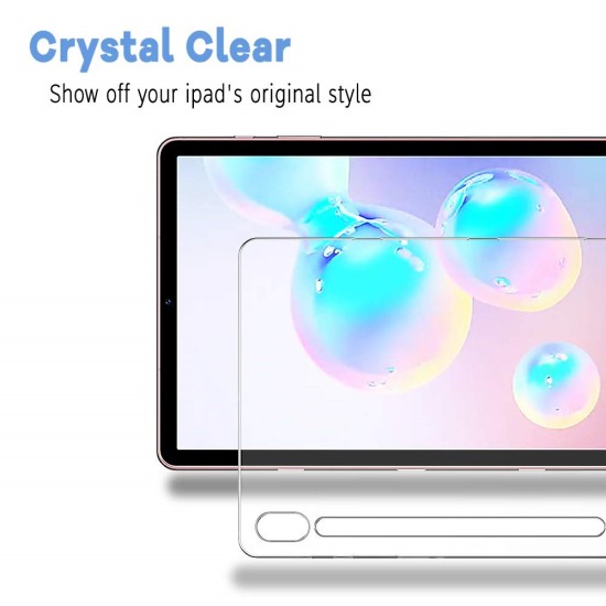 Crystal Clear TPU Protection Tablet Case Cover priekš Samsung Galaxy Tab S6 T860 / T865 - Caurspīdīgs - silikona aizmugures apvalks