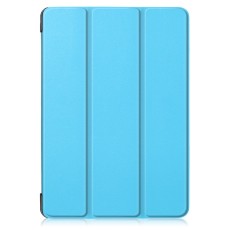 Tri-fold Stand PU Smart Auto Wake/Sleep Leather Case priekš Lenovo Tab E10 X104 - Gaiši Zils - sāniski atverams maciņš ar stendu
