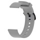 20mm Soft Silicone Wrist Strap - Pelēks - silikona siksniņas (jostas) priekš pulksteņiem