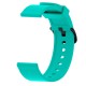 20mm Soft Silicone Wrist Strap - Zaļš - silikona siksniņas (jostas) priekš pulksteņiem