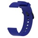 20mm Soft Silicone Wrist Strap - Zils - silikona siksniņas (jostas) priekš pulksteņiem