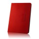 Universal Book Case Orbi Wrapper Stand Cover priekš 10-inch Tablet PC - Sarkans - Universāls sāniski atverams maks planšetdatoriem ar stendu (ādas grāmatiņa, leather book wallet case cover stand)