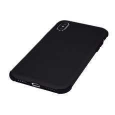 Defender Rubber Back Case priekš Huawei Mate 20 Lite - Melns - triecienizturīgs silikona aizmugures apvalks / maciņš