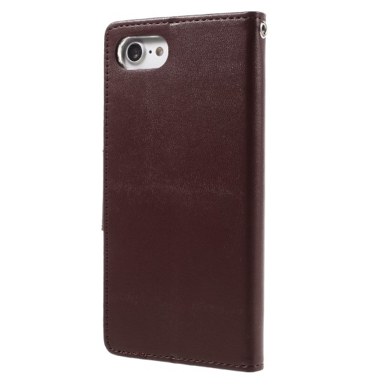 Mercury Bravo Flip Case priekš Apple iPhone XS Max - Bordo - sāniski atverams maciņš ar stendu (ādas grāmatveida maks, leather book wallet cover stand)