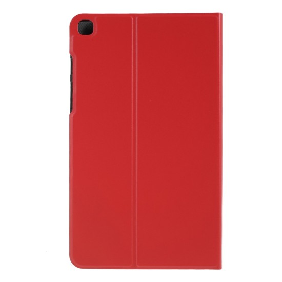 PU Leather Stand Shell Case priekš Samsung Galaxy Tab A 8.0 (2019) T290 / T295 - Sarkans - sāniski atverams maciņš ar stendu