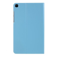 PU Leather Stand Shell Case priekš Samsung Galaxy Tab A 8.0 (2019) T290 / T295 - Gaiši Zils - sāniski atverams maciņš ar stendu