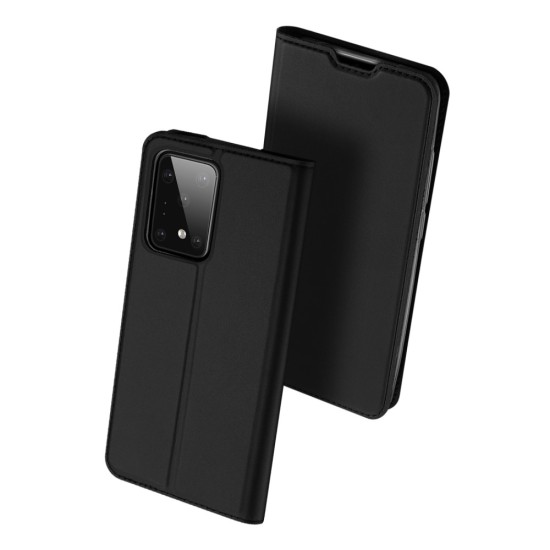 Dux Ducis Skin Pro series priekš Samsung Galaxy S20 Ultra 5G G988 - Melns - sāniski atverams maciņš ar magnētu un stendu (ādas maks, grāmatiņa, leather book wallet case cover stand)