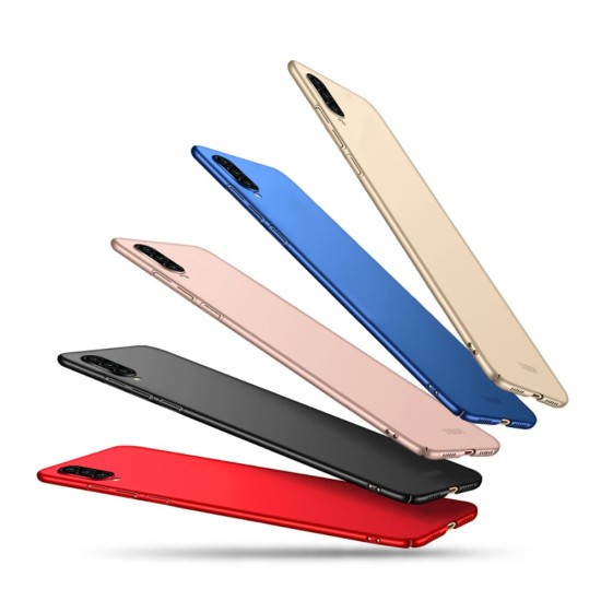 MOFI Shield Slim Plastic Phone Casing priekš Xiaomi Mi 9 Lite - Melns - matēts plastikas aizmugures apvalks (bampers, vāciņš, slim silicone cover shell, bumper)