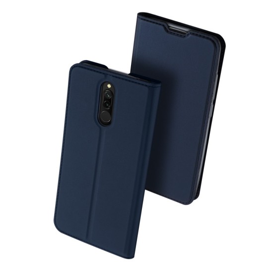 Dux Ducis Skin Pro series для Xiaomi Redmi 8 - Темно-синий - чехол-книжка с магнитом и стендом / подставкой (кожаный чехол-книжка, leather book wallet case cover stand)