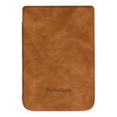 PocketBook Case Book Shell priekš Basic 4 (606) / Lux 2 (616) / Touch Lux 4 / 5 (627, 628) / Touch HD3 (632) / Color (633) - Brūns - mākslīgās ādas grāmatveida maks / maciņš