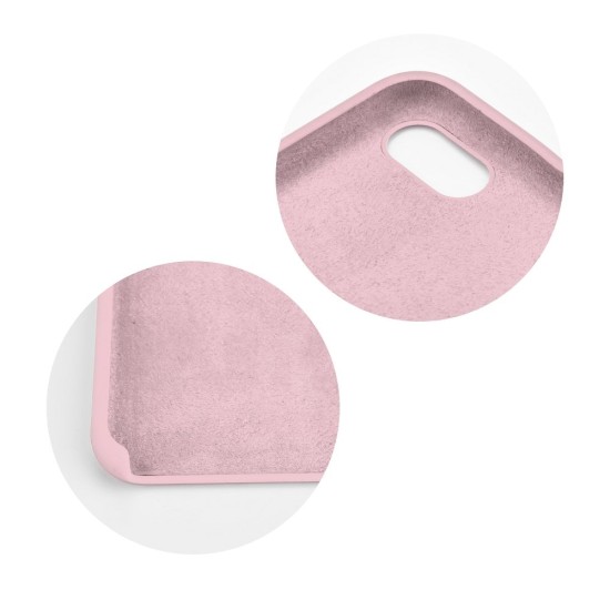 Forcell Silicone Case (Microfiber Soft Touch) для Samsung Galaxy S20 G980 - Розовый - матовая силиконовая накладка / бампер (крышка чехол, slim TPU silicone cover shell, bumper)