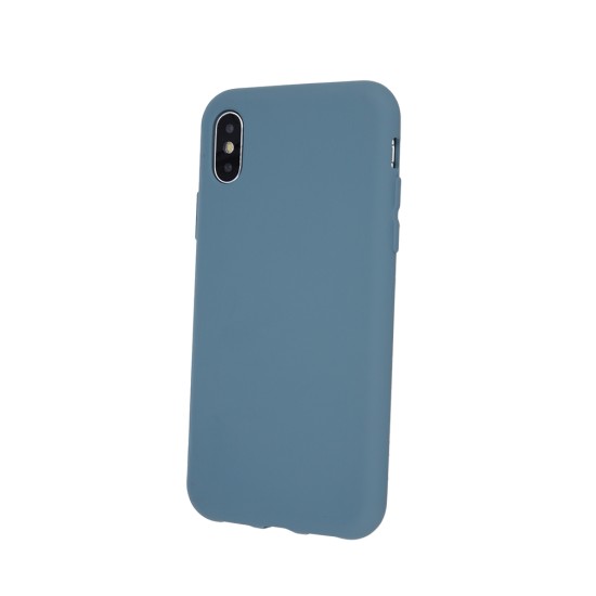 OEM Silicone Back Case (Microfiber Soft Touch) для Apple iPhone 11 Pro - Серо Голубой - матовая силиконовая накладка / бампер