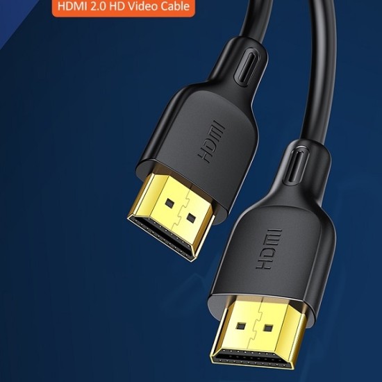 Usams U49 1.8M HDMI to HDMI High Speed Cable 4K HD SJ426HD01 (US-SJ426) - Melns - video adapteris vads / kabelis
