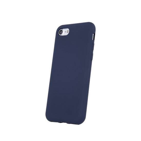 OEM Silicone Back Case (Microfiber Soft Touch) для Samsung Galaxy A71 A715 - Тёмно Синий - матовая силиконовая накладка / бампер
