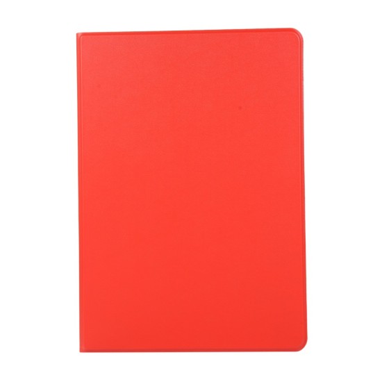 PU Leather Stand Tablet Cover Case priekš Apple iPad 10.2 (2019 / 2020 / 2021) / Air 3 10.5 (2019) / iPad Pro 10.5 (2017) - Sarkans - sāniski atverams maciņš ar stendu